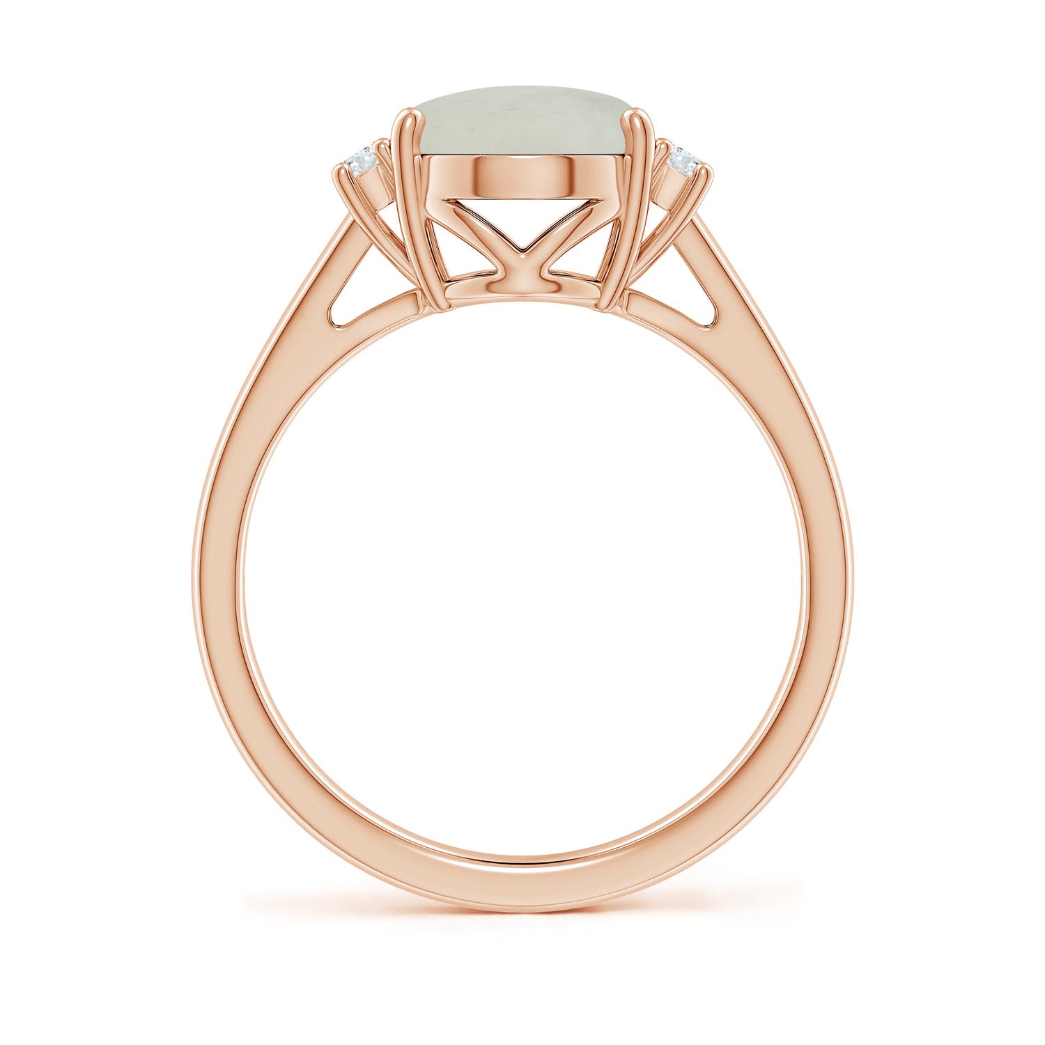 A - Moonstone / 2.66 CT / 14 KT Rose Gold