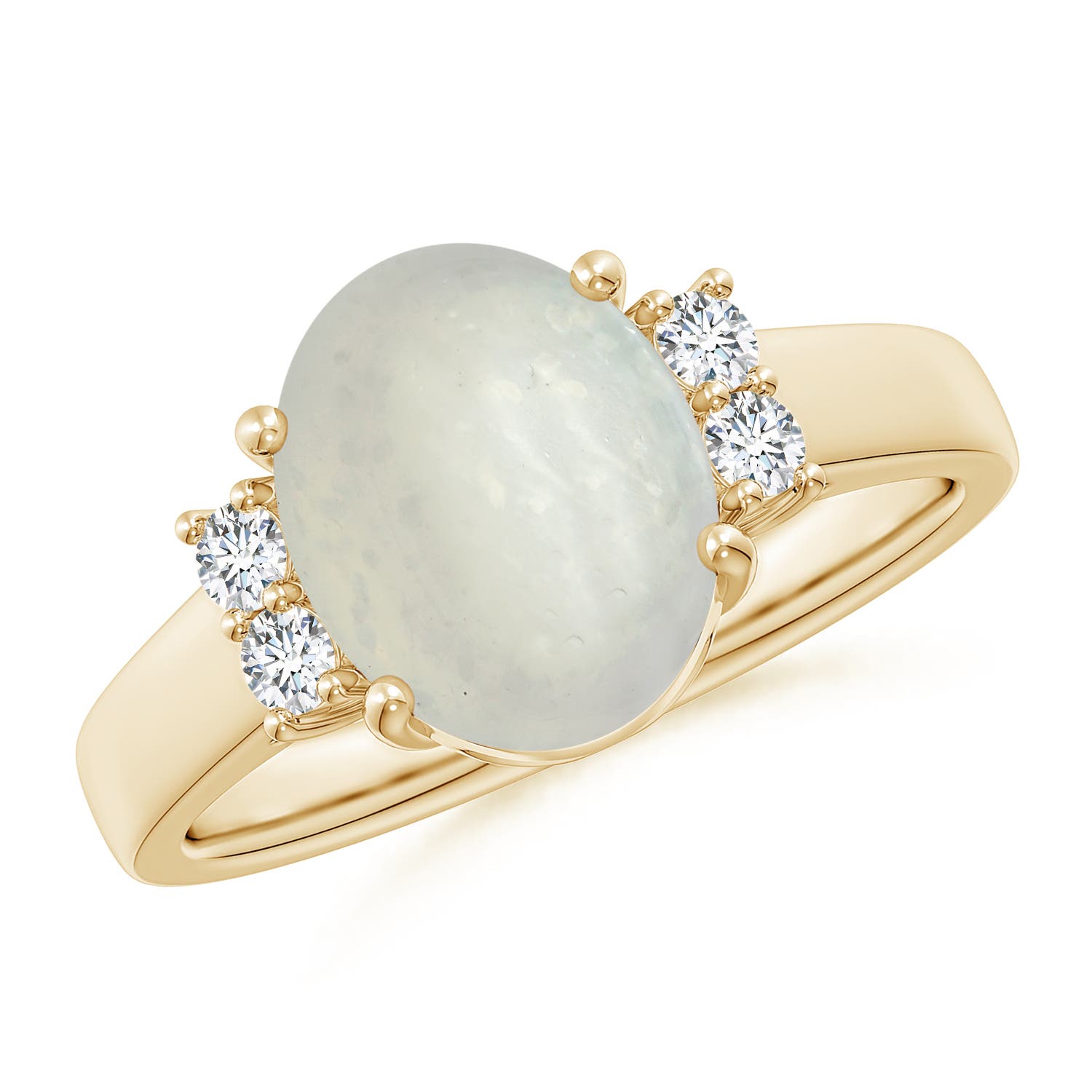 A - Moonstone / 2.66 CT / 14 KT Yellow Gold