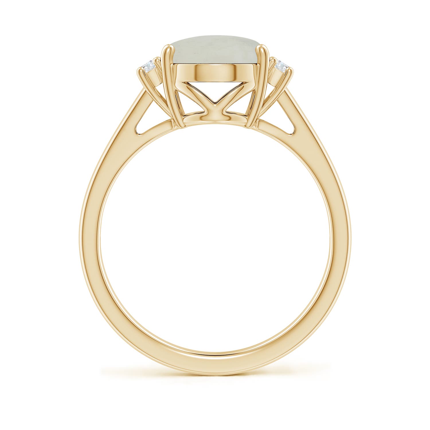 A - Moonstone / 2.66 CT / 14 KT Yellow Gold