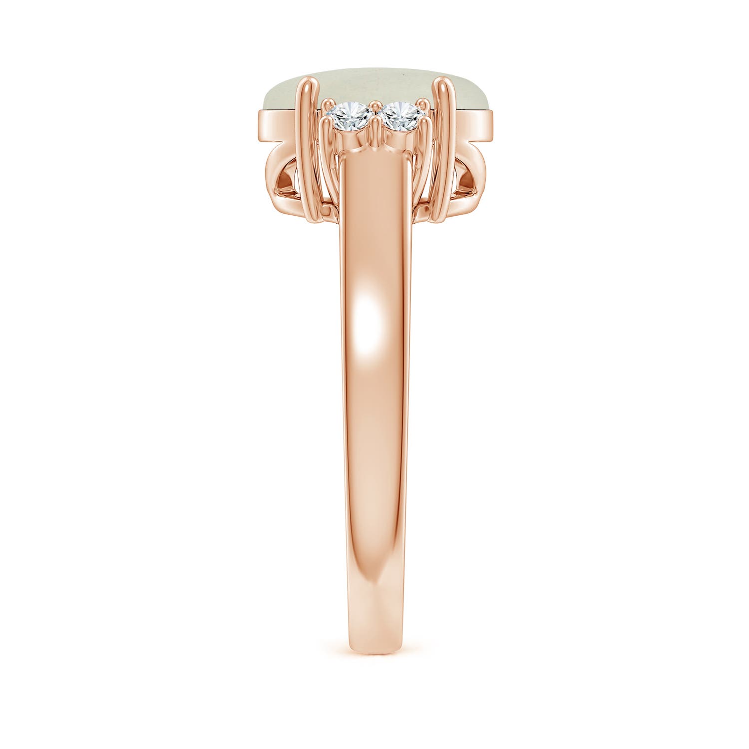 AA - Moonstone / 2.66 CT / 14 KT Rose Gold