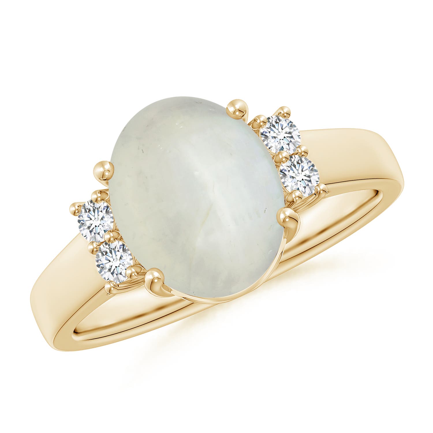 AA - Moonstone / 2.66 CT / 14 KT Yellow Gold