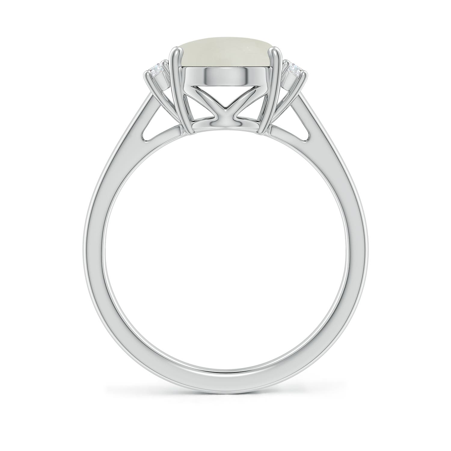 AAA - Moonstone / 2.66 CT / 14 KT White Gold