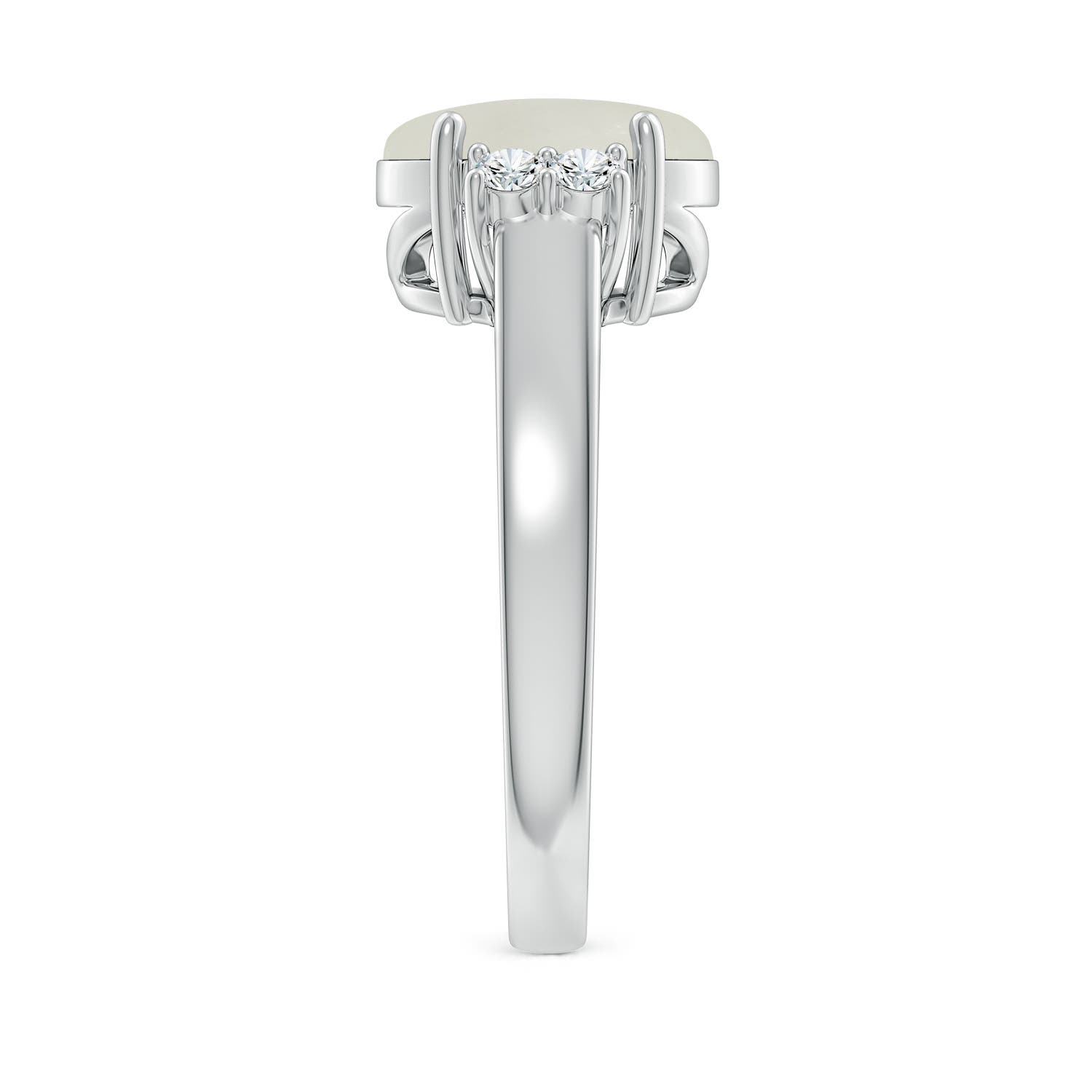 AAA - Moonstone / 2.66 CT / 14 KT White Gold