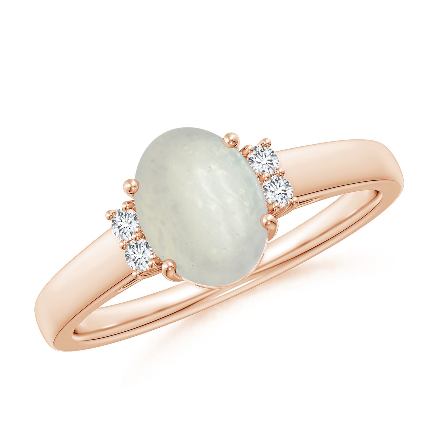 A - Moonstone / 1.17 CT / 14 KT Rose Gold