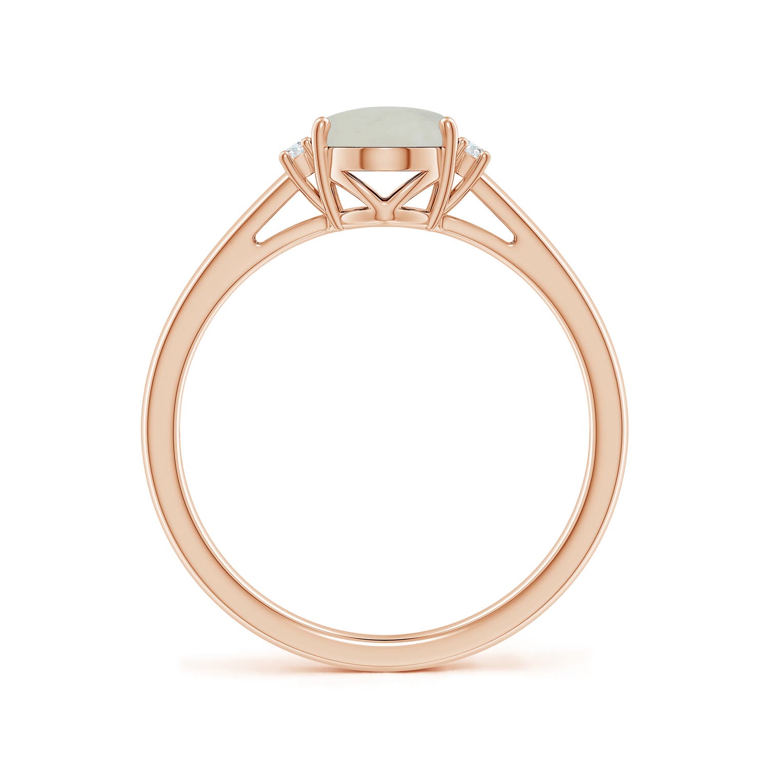 A - Moonstone / 1.17 CT / 14 KT Rose Gold