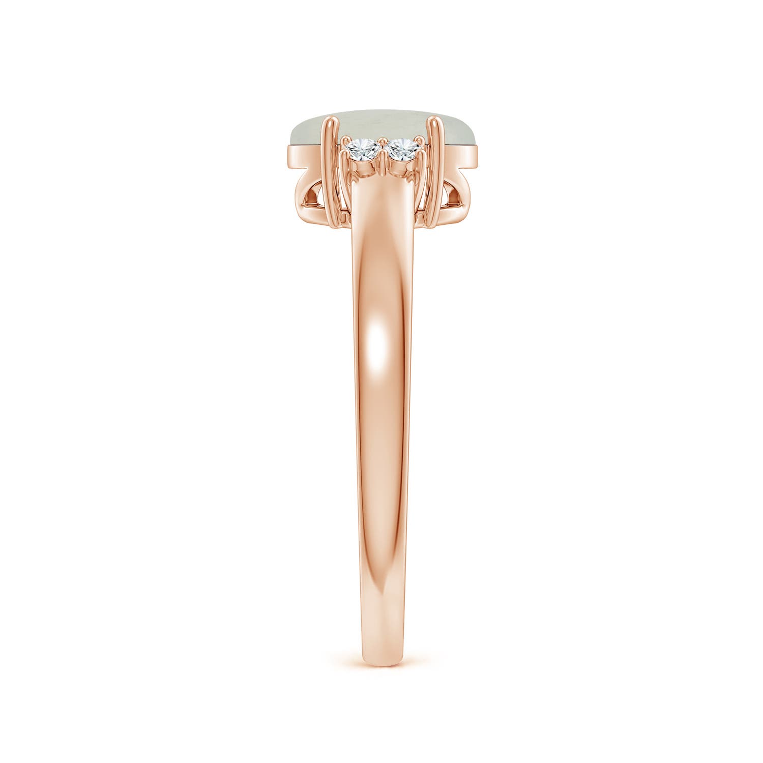 A - Moonstone / 1.17 CT / 14 KT Rose Gold