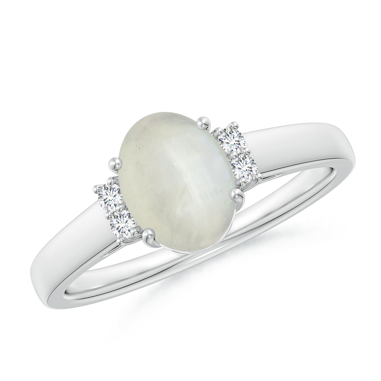 AA - Moonstone / 1.17 CT / 14 KT White Gold
