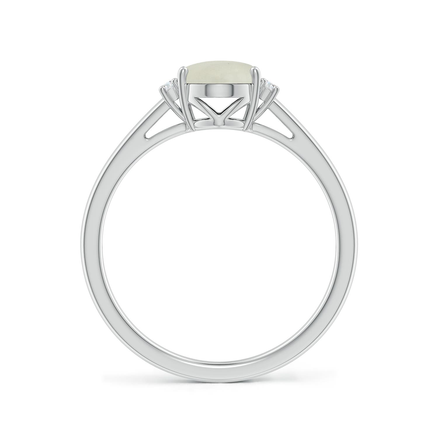 AA - Moonstone / 1.17 CT / 14 KT White Gold