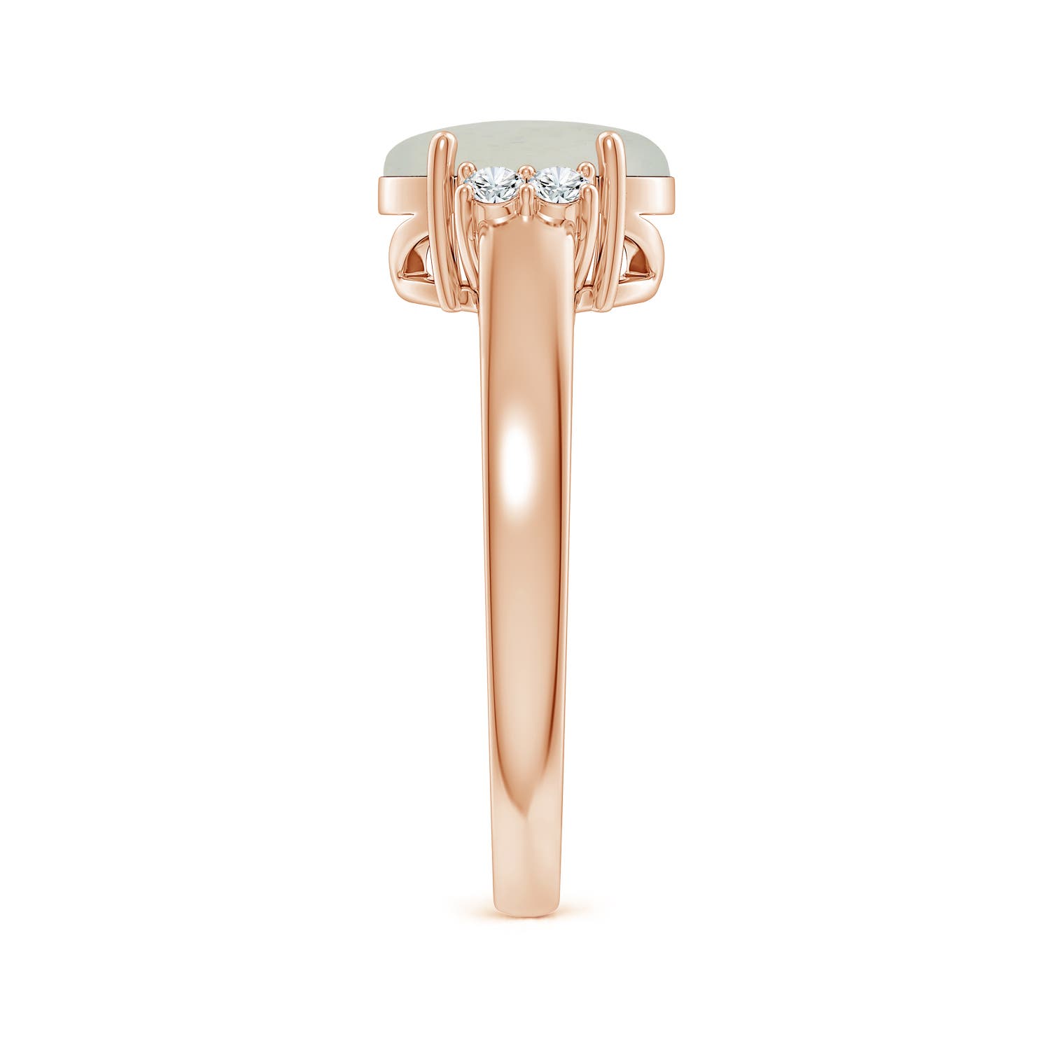 A - Moonstone / 1.8 CT / 14 KT Rose Gold