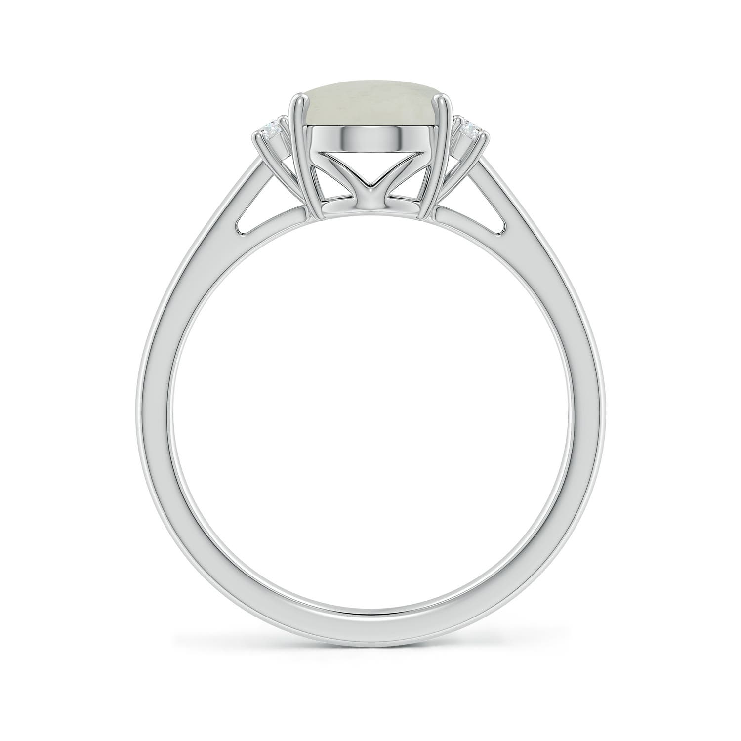 A - Moonstone / 1.8 CT / 14 KT White Gold