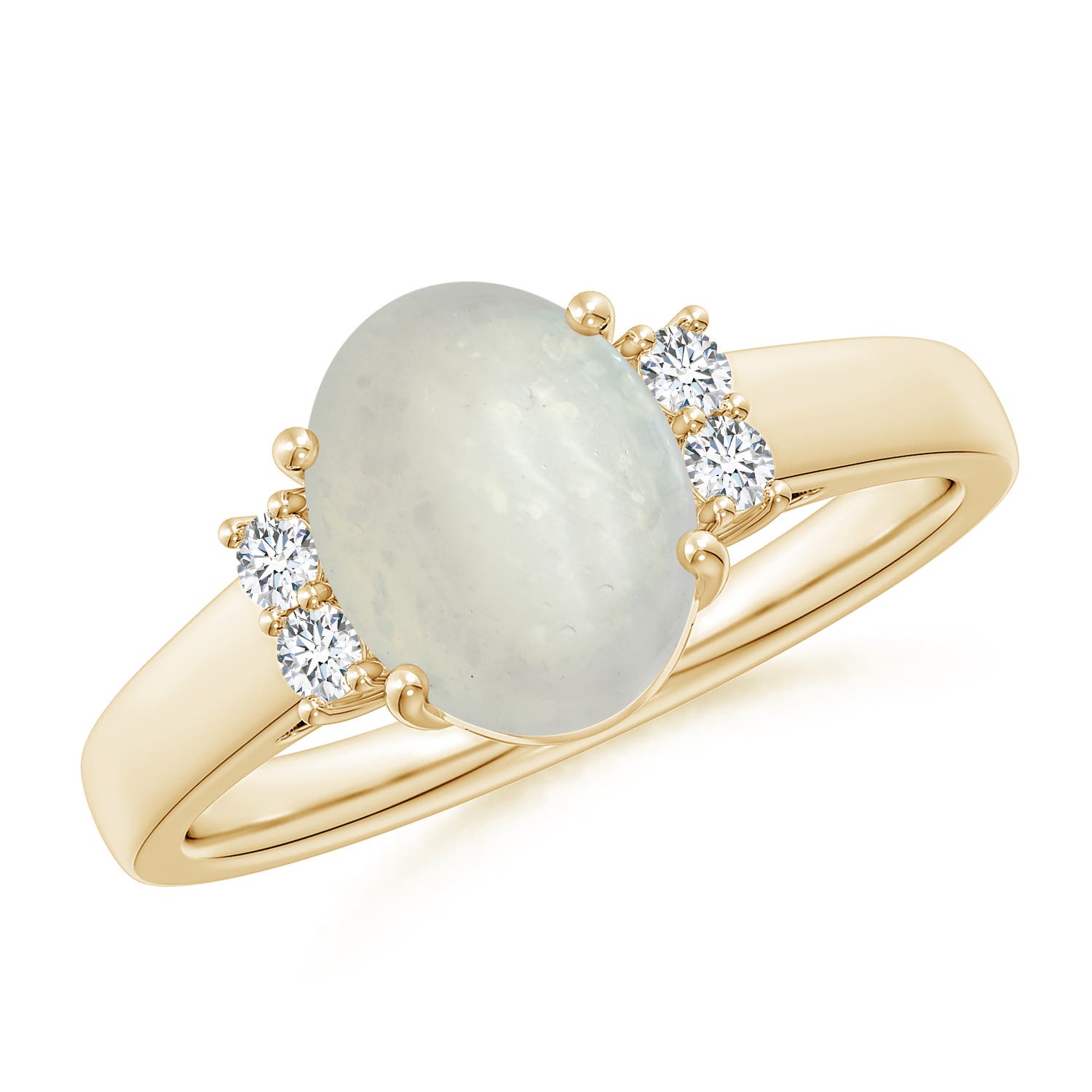 A - Moonstone / 1.8 CT / 14 KT Yellow Gold