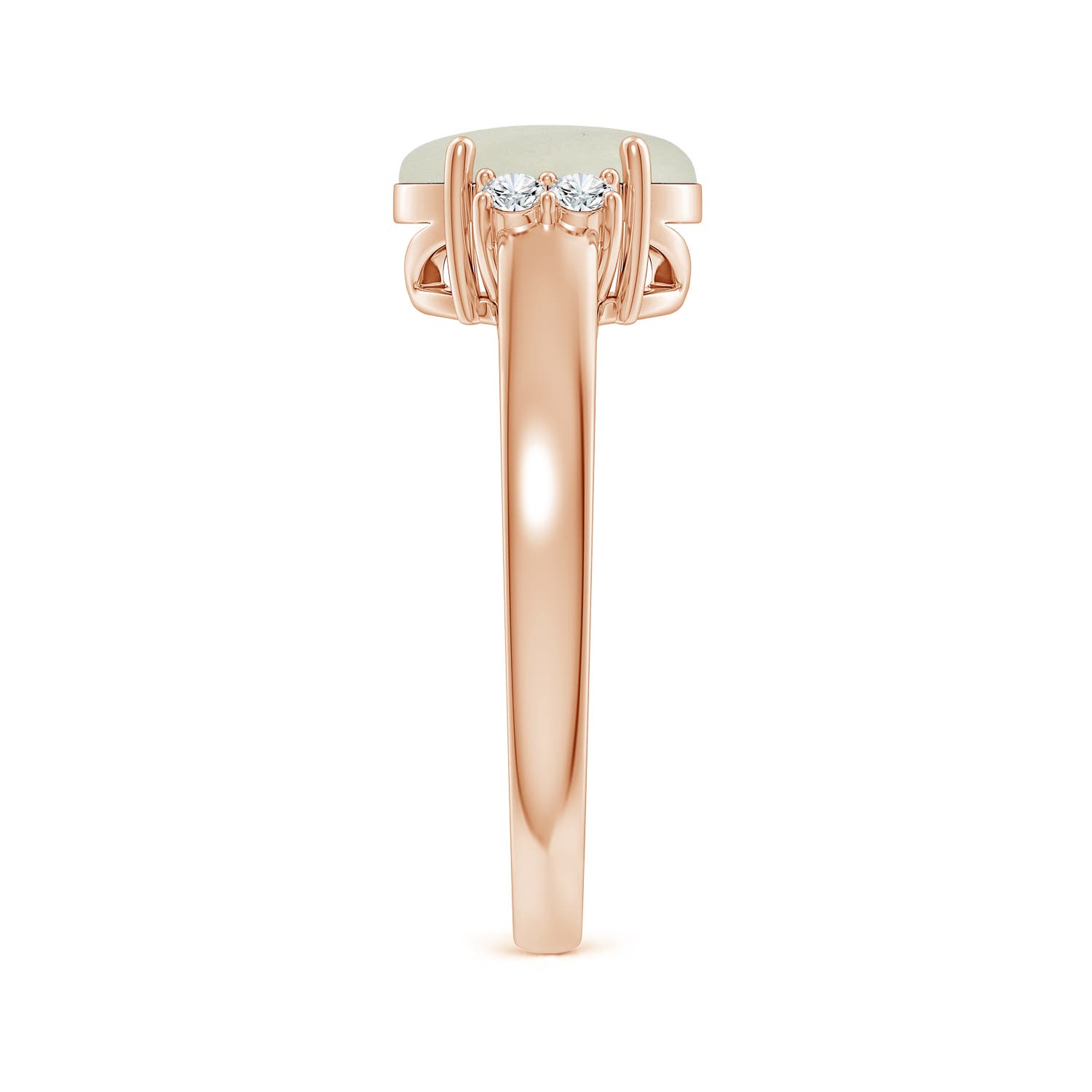 AA - Moonstone / 1.8 CT / 14 KT Rose Gold