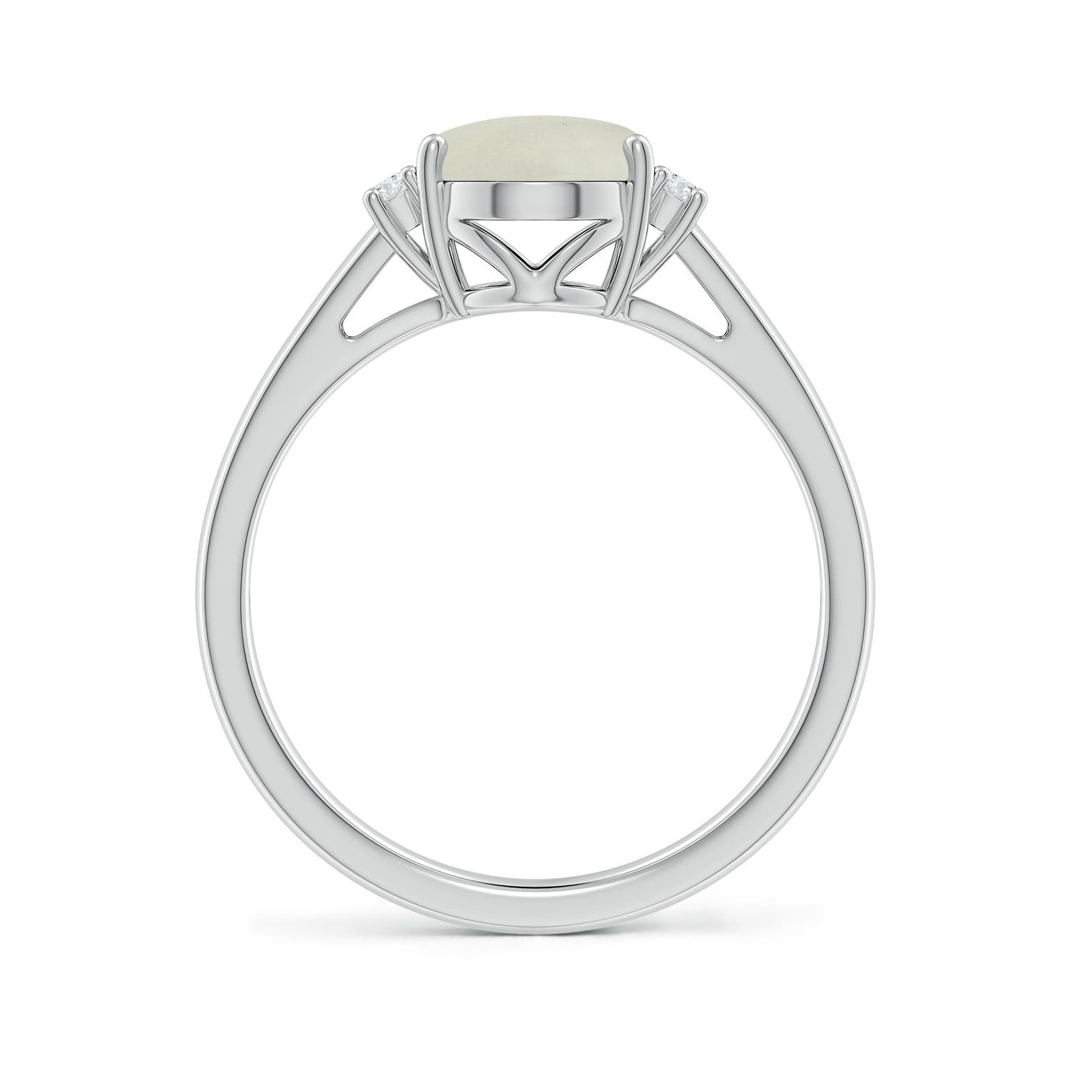 AA - Moonstone / 1.8 CT / 14 KT White Gold