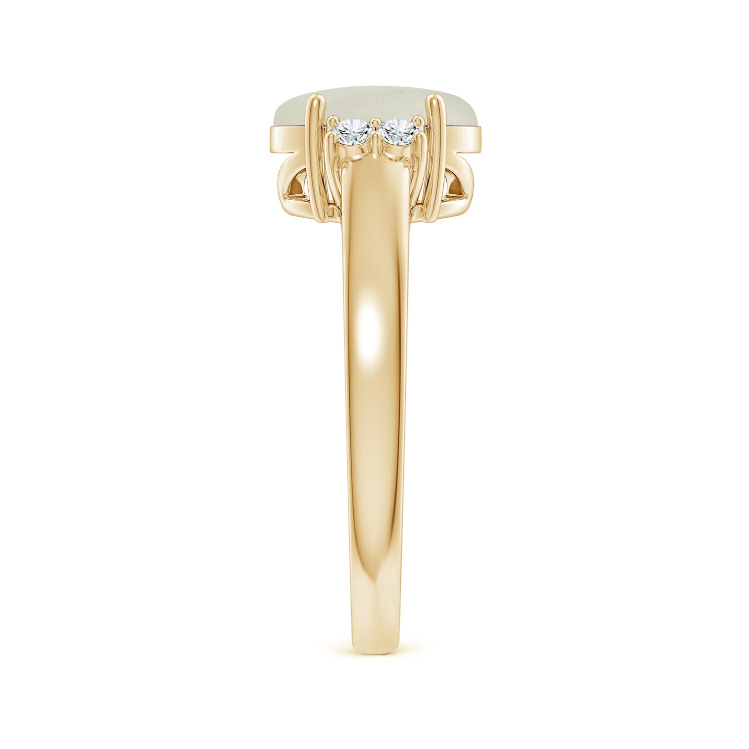 AA - Moonstone / 1.8 CT / 14 KT Yellow Gold