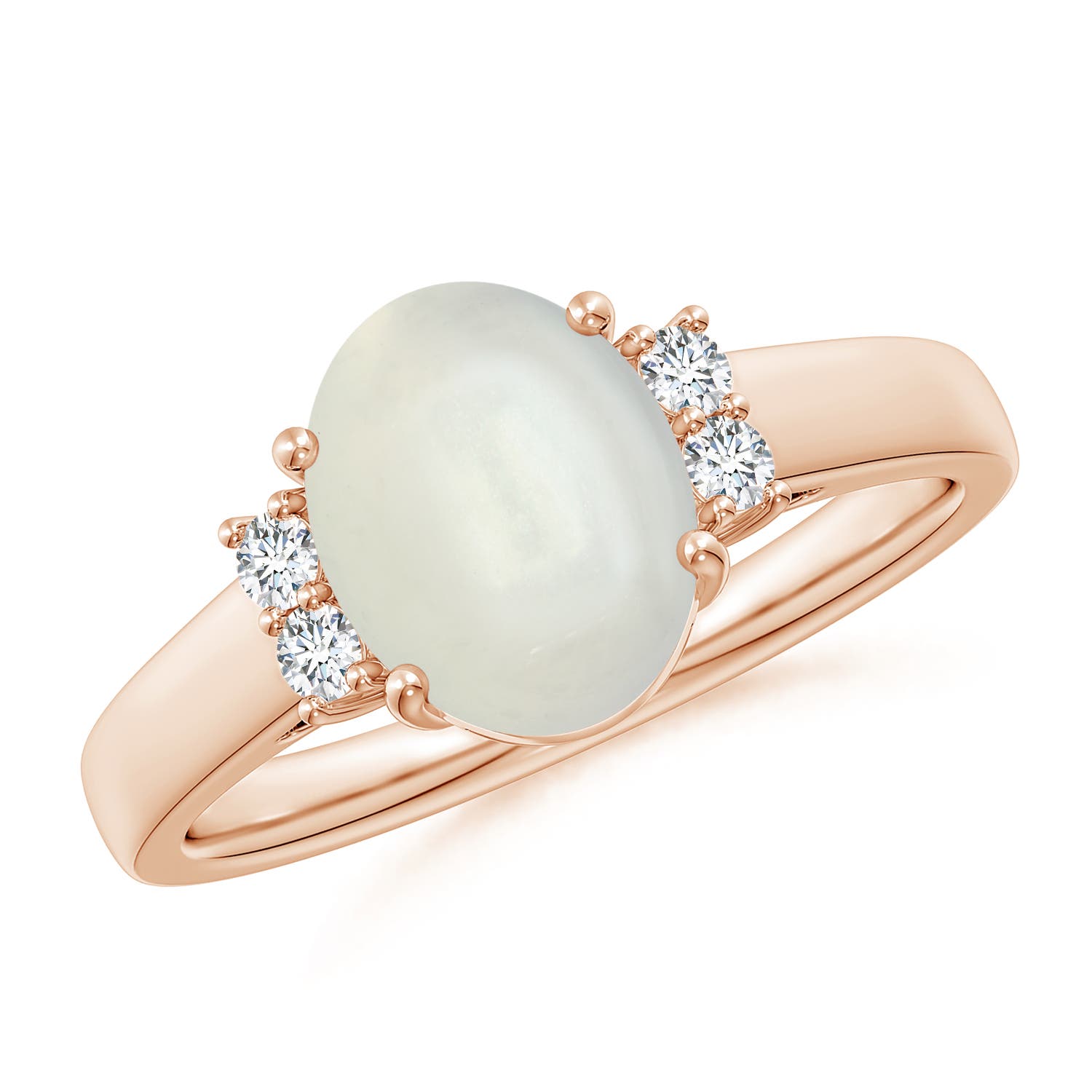 AAAA - Moonstone / 1.8 CT / 14 KT Rose Gold