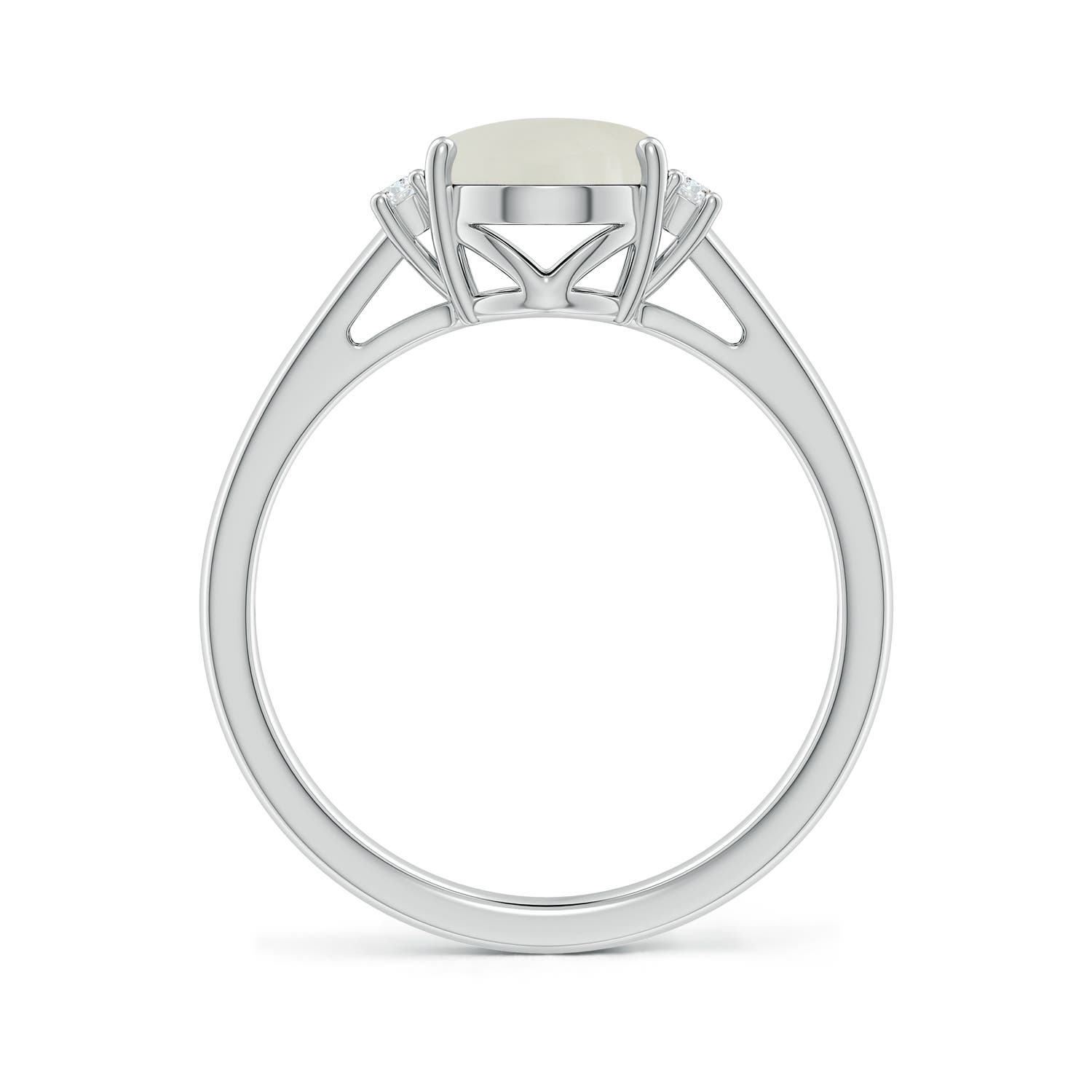 AAAA - Moonstone / 1.8 CT / 14 KT White Gold