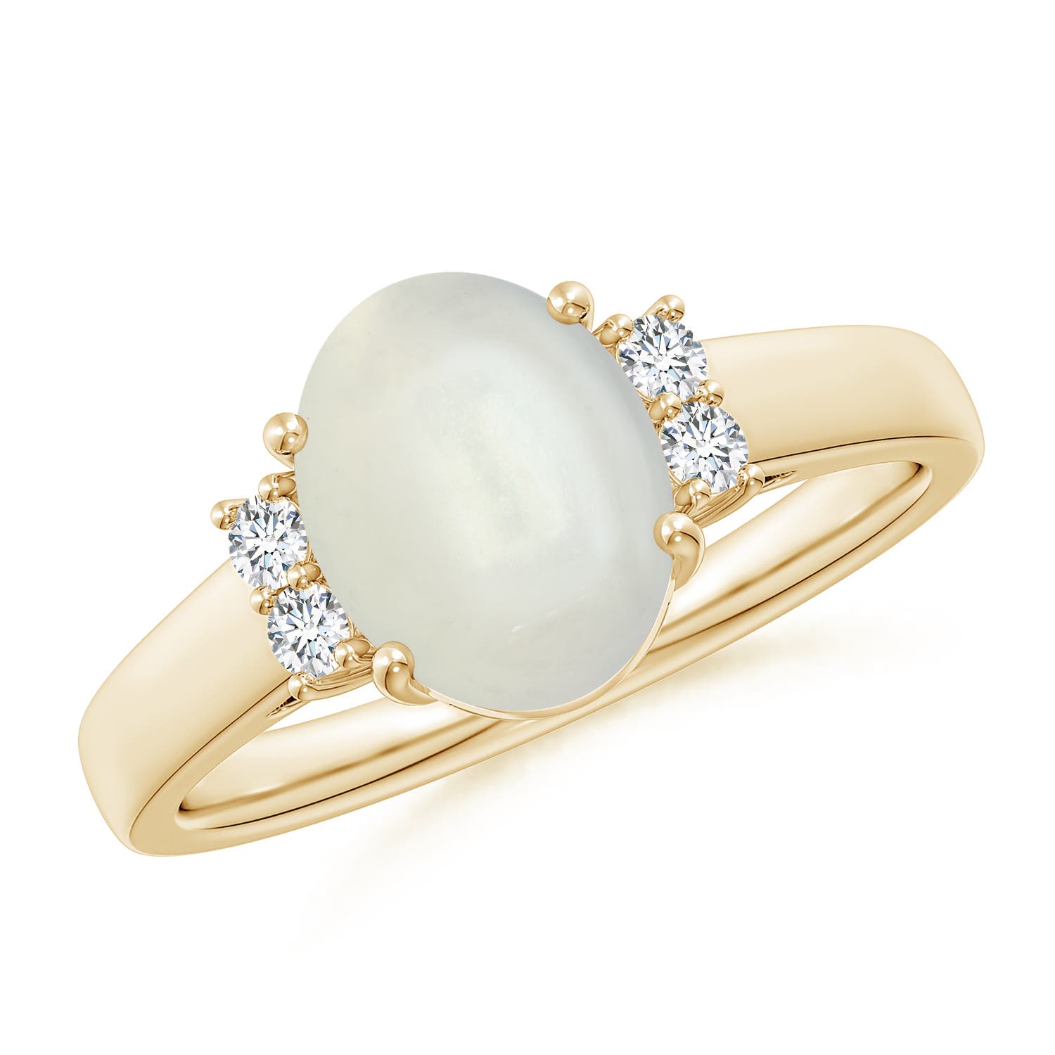 AAAA - Moonstone / 1.8 CT / 14 KT Yellow Gold