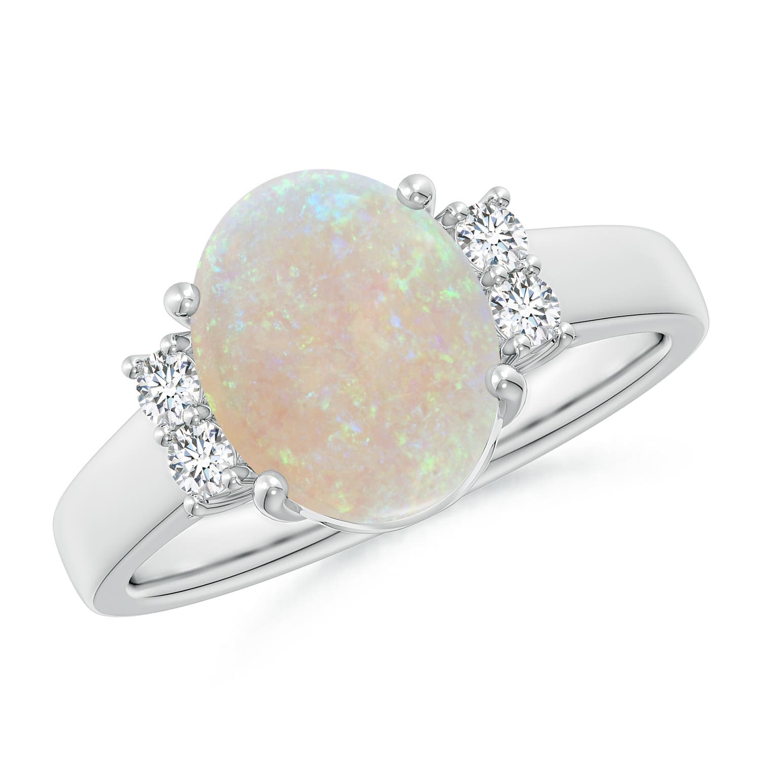 AA - Opal / 1.61 CT / 14 KT White Gold