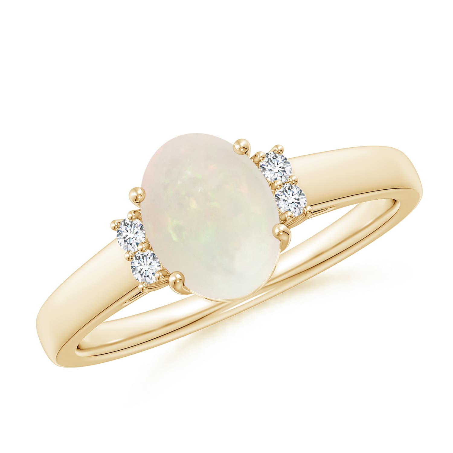 A - Opal / 0.87 CT / 14 KT Yellow Gold