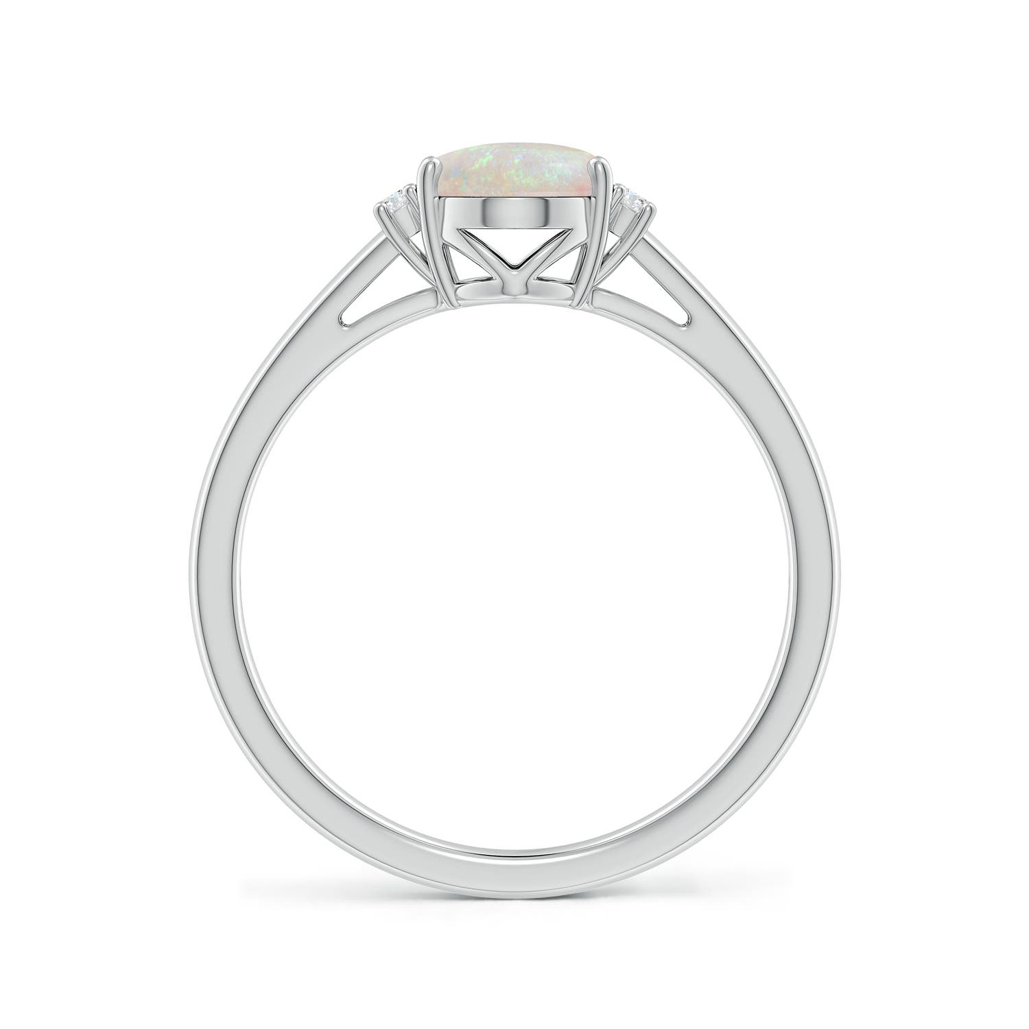 AA - Opal / 0.87 CT / 14 KT White Gold