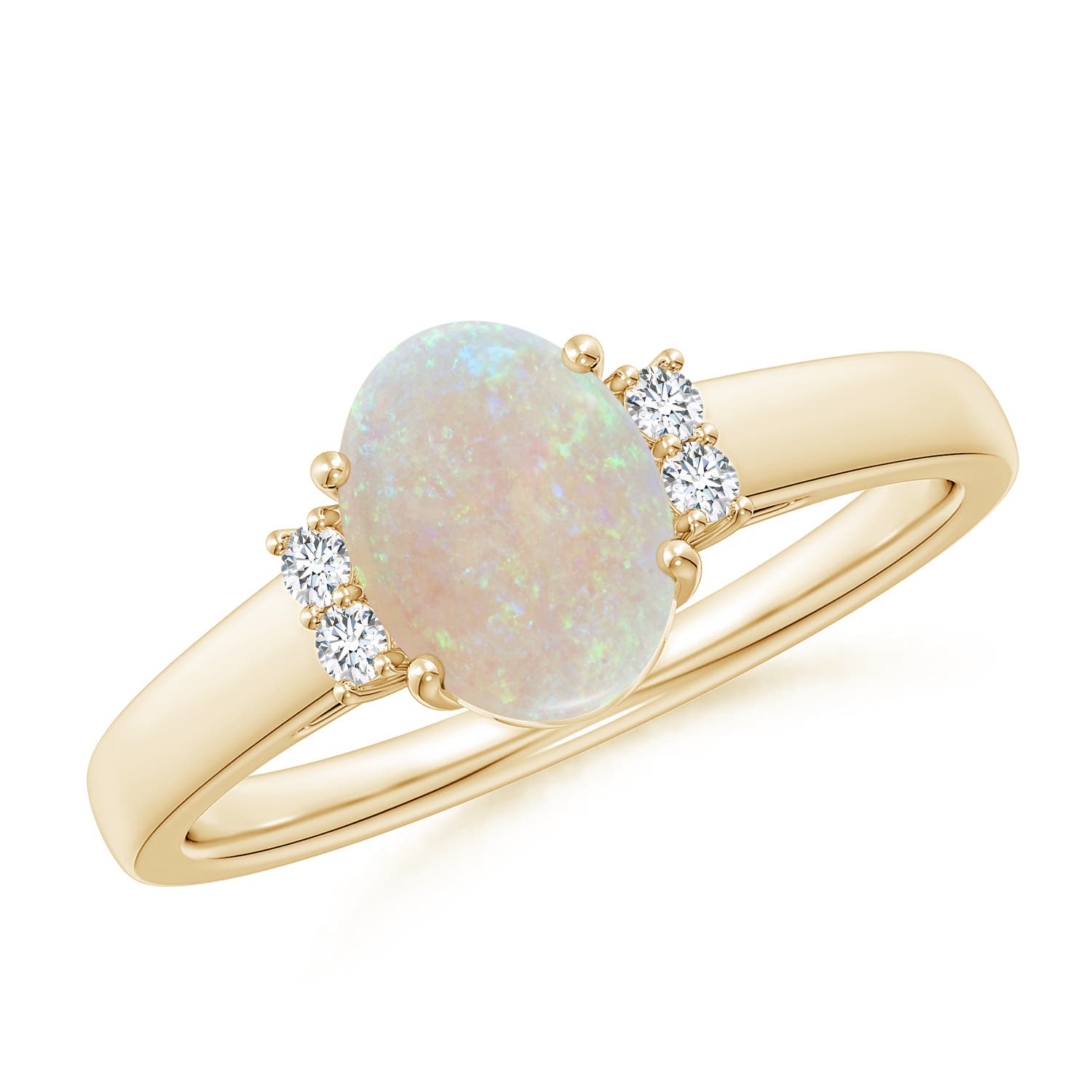 AA - Opal / 0.87 CT / 14 KT Yellow Gold