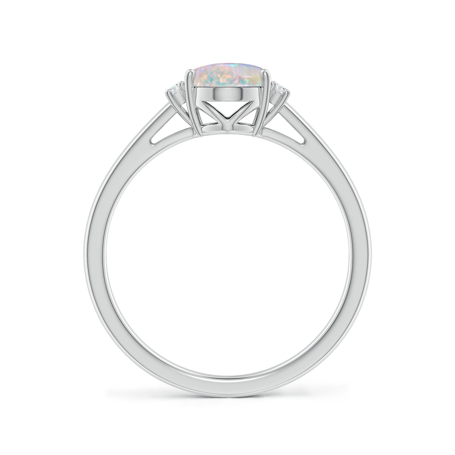 AAAA - Opal / 0.87 CT / 14 KT White Gold