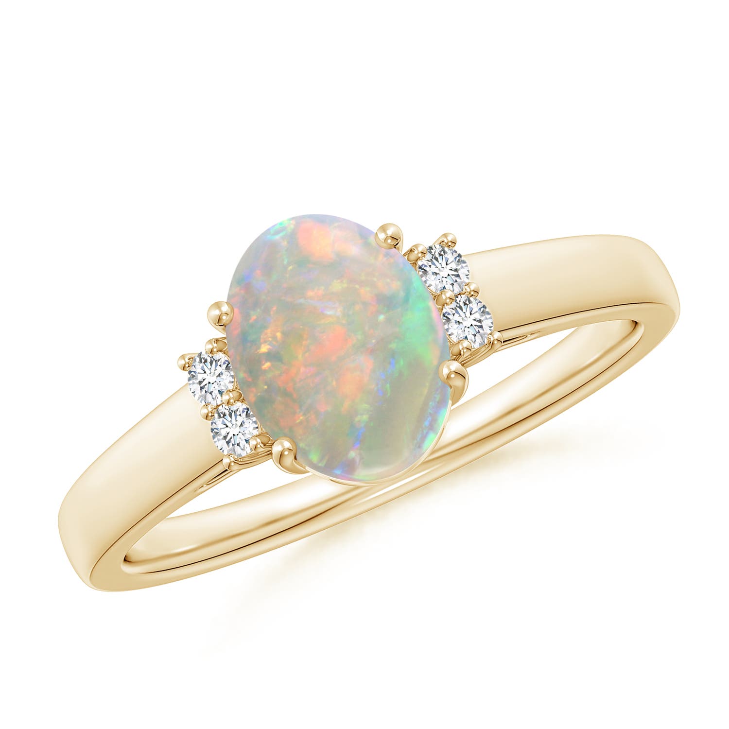 AAAA - Opal / 0.87 CT / 14 KT Yellow Gold