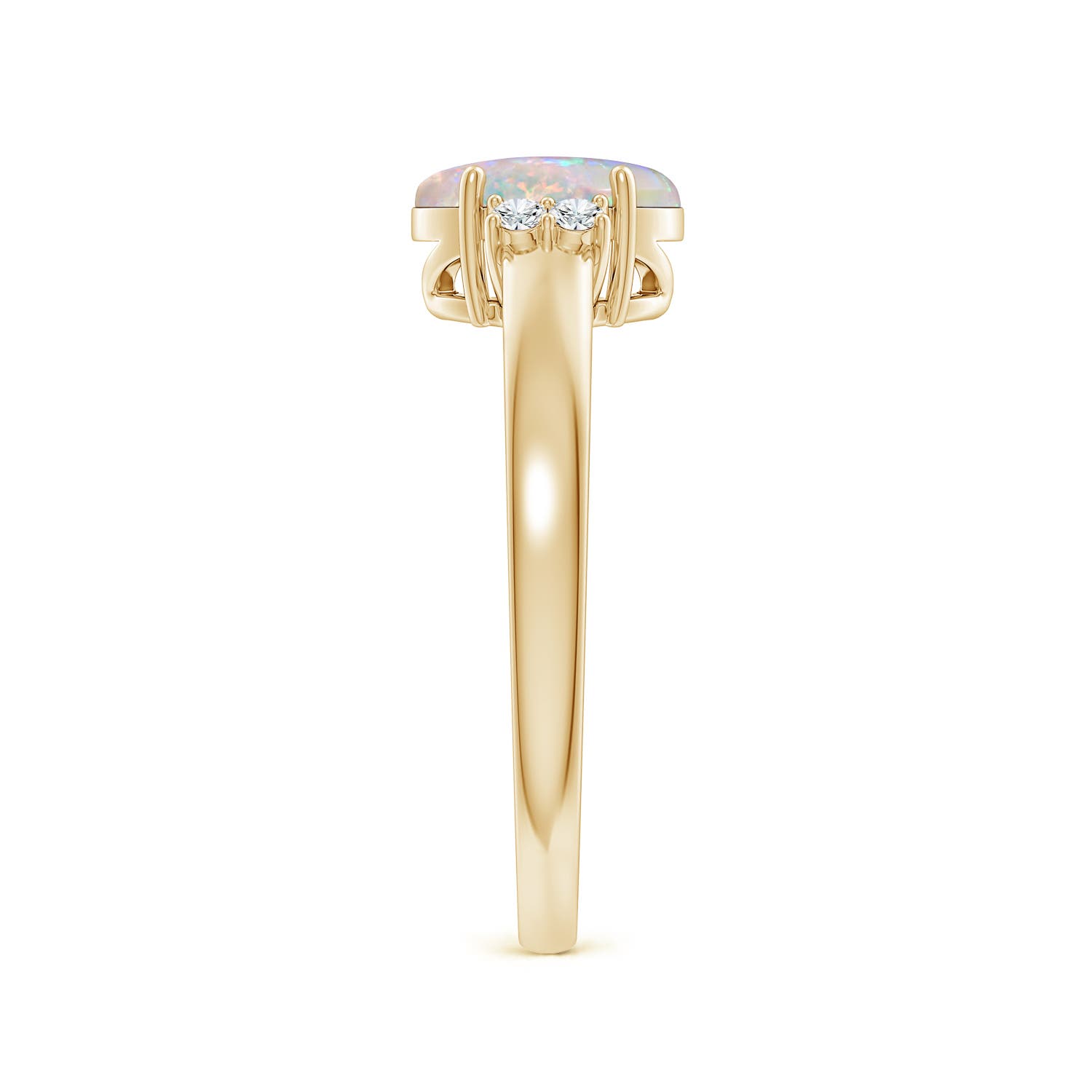 AAAA - Opal / 0.87 CT / 14 KT Yellow Gold