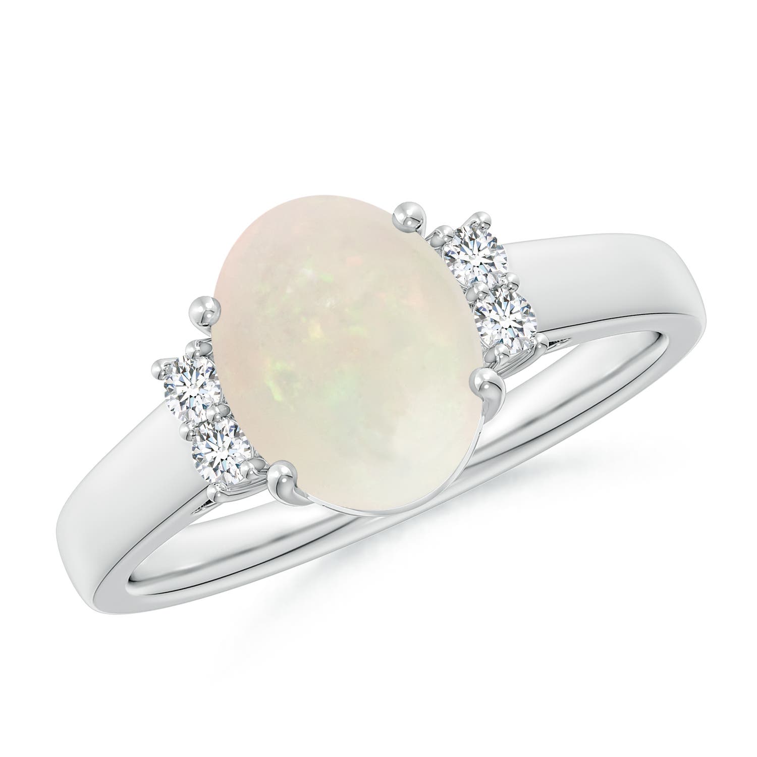 A - Opal / 1.2 CT / 14 KT White Gold