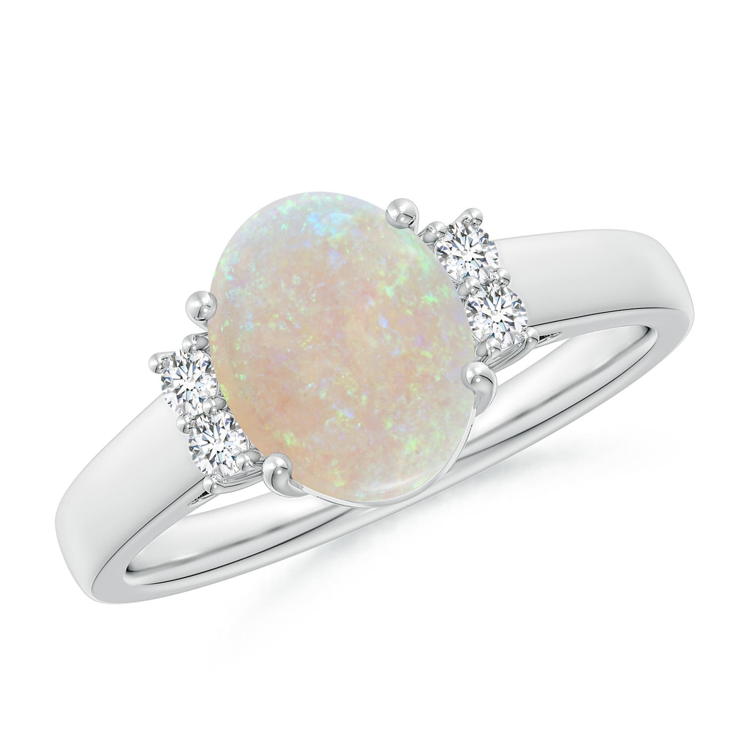 AA - Opal / 1.2 CT / 14 KT White Gold