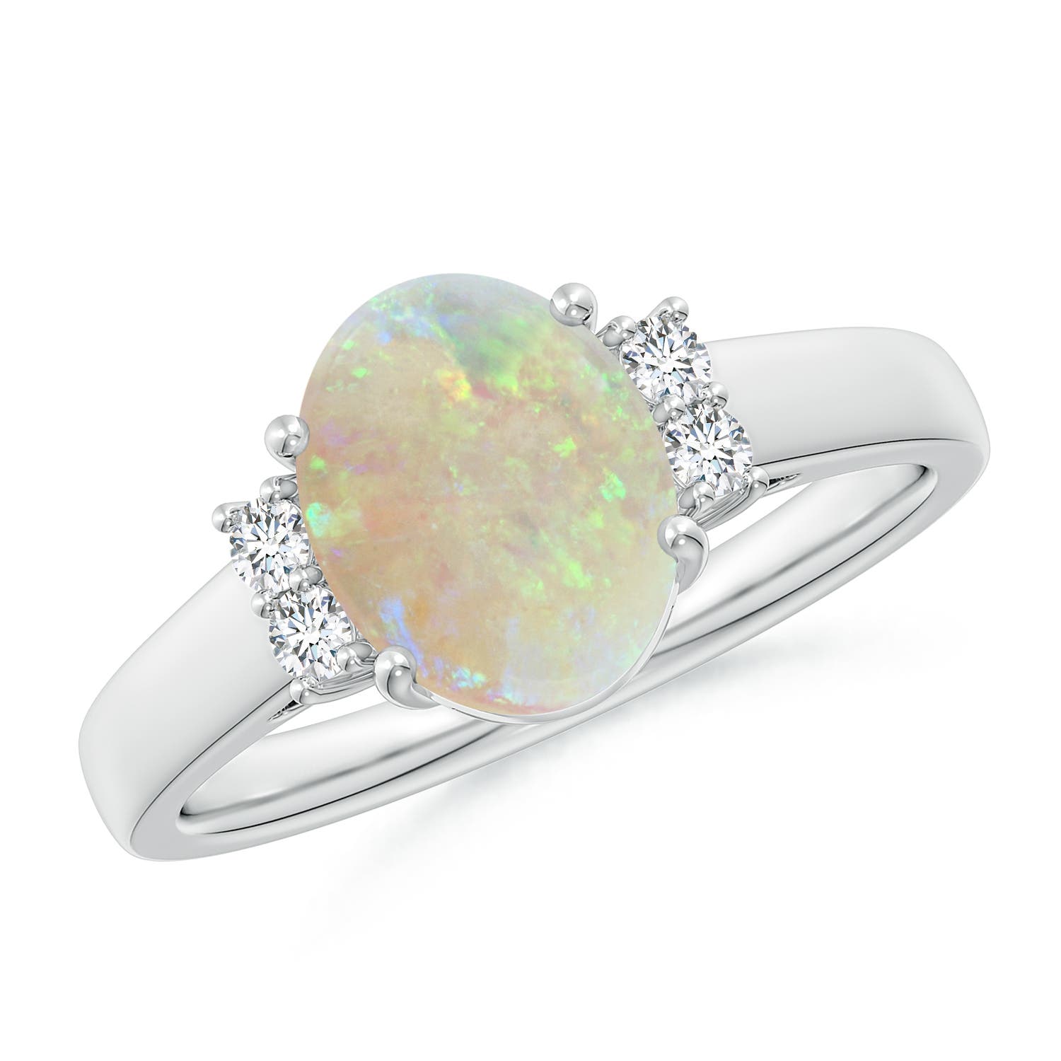 AAA - Opal / 1.2 CT / 14 KT White Gold