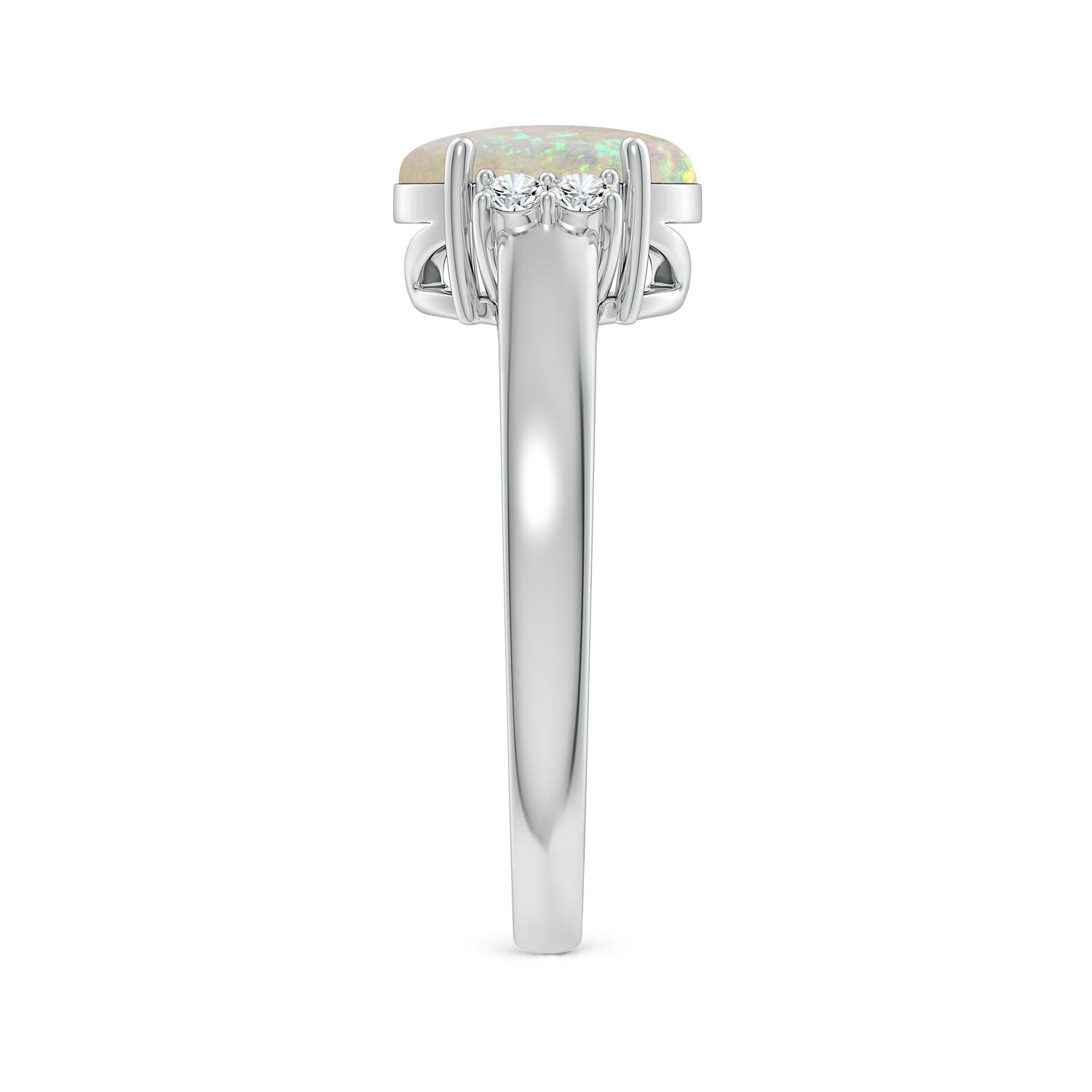 AAA - Opal / 1.2 CT / 14 KT White Gold