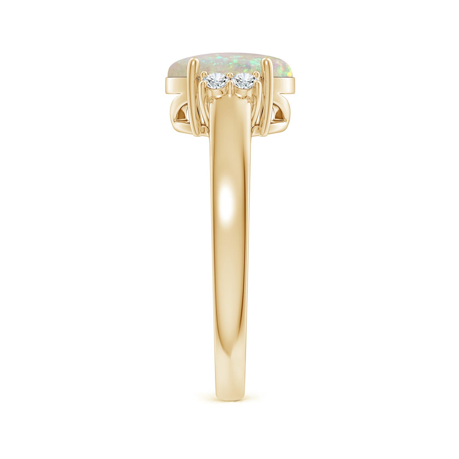 AAA - Opal / 1.2 CT / 14 KT Yellow Gold