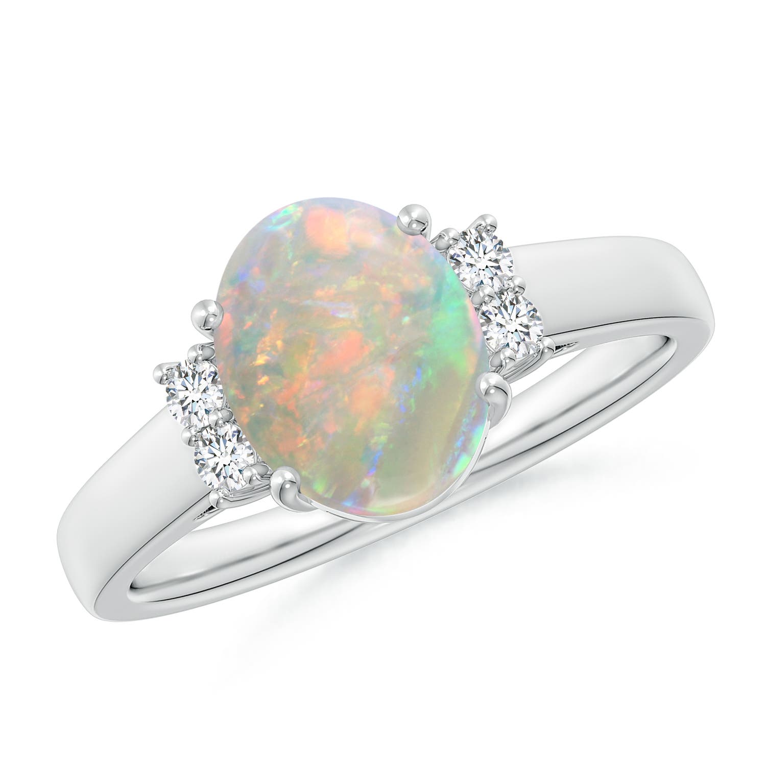 AAAA - Opal / 1.2 CT / 14 KT White Gold