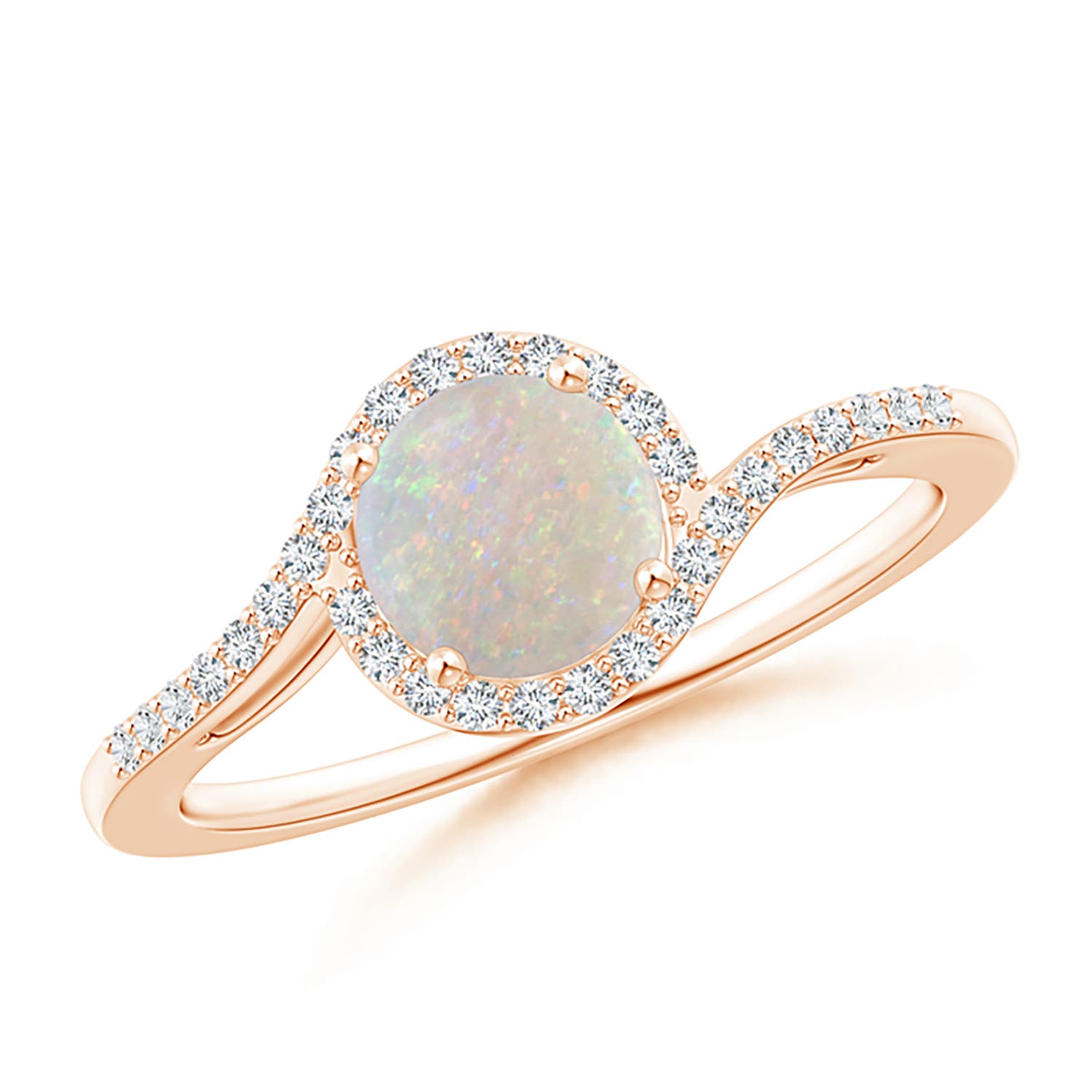 AA - Opal / 0.66 CT / 14 KT Rose Gold