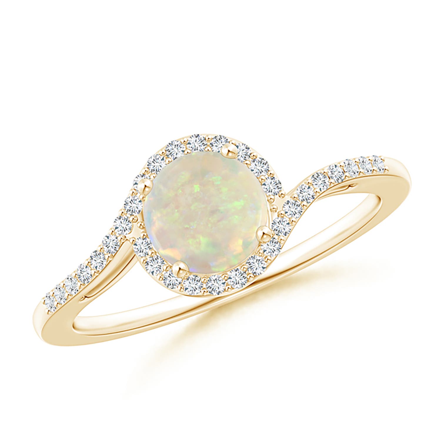 AAA - Opal / 0.66 CT / 14 KT Yellow Gold