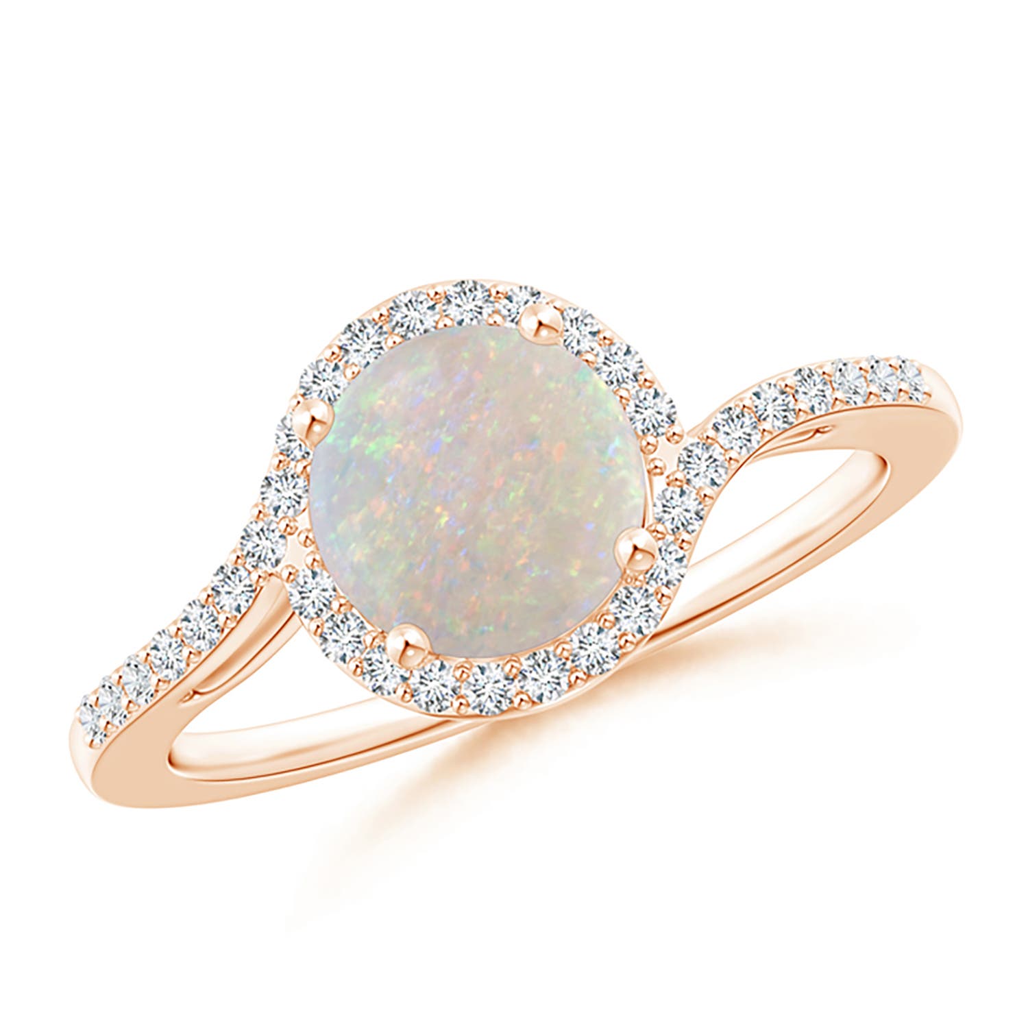 AA - Opal / 0.95 CT / 14 KT Rose Gold