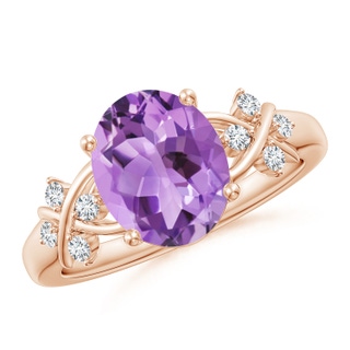 Oval A Amethyst