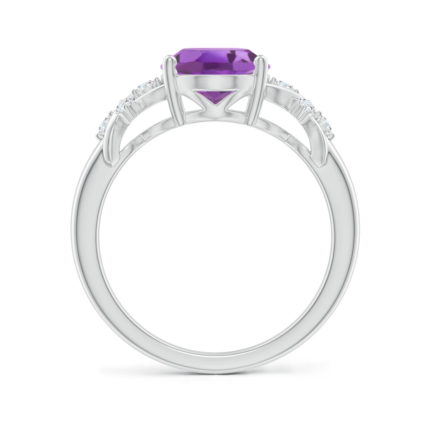 A - Amethyst / 2.45 CT / 14 KT White Gold