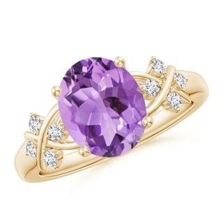 Oval A Amethyst
