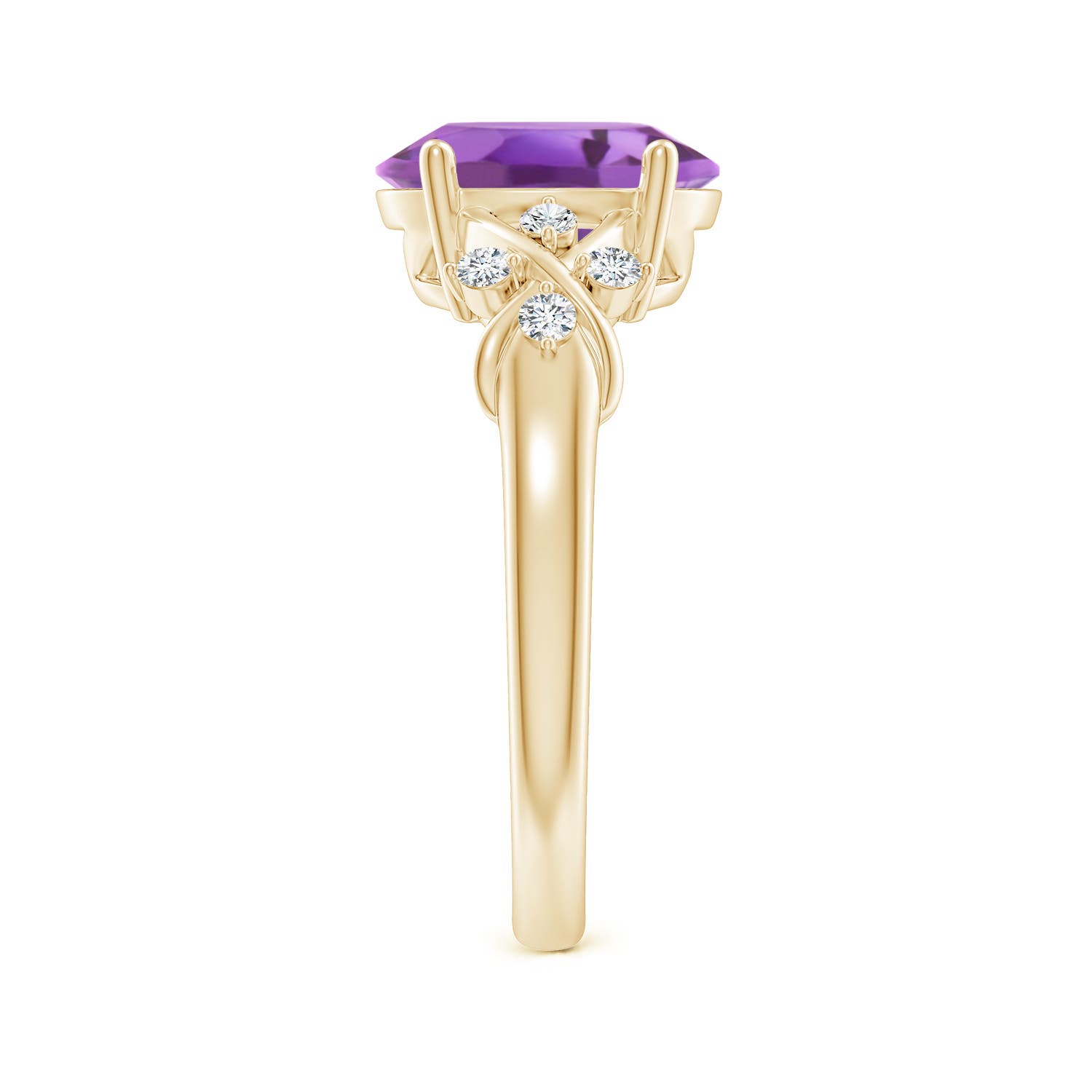 A - Amethyst / 2.45 CT / 14 KT Yellow Gold