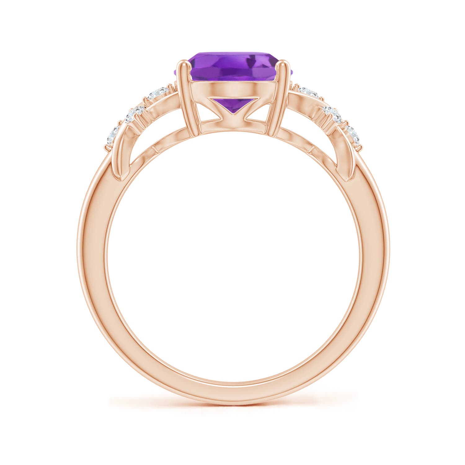 AA - Amethyst / 2.45 CT / 14 KT Rose Gold