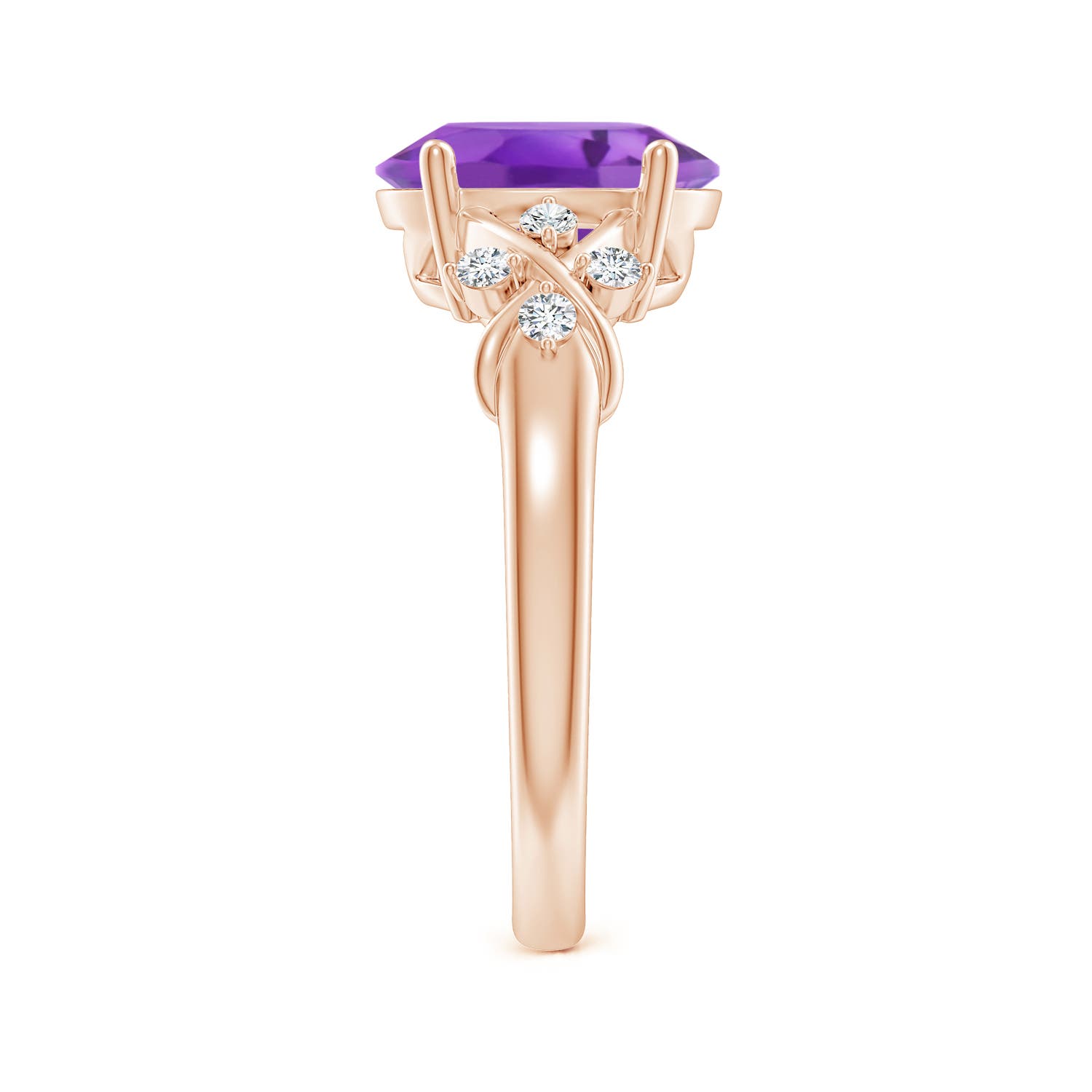 AA - Amethyst / 2.45 CT / 14 KT Rose Gold