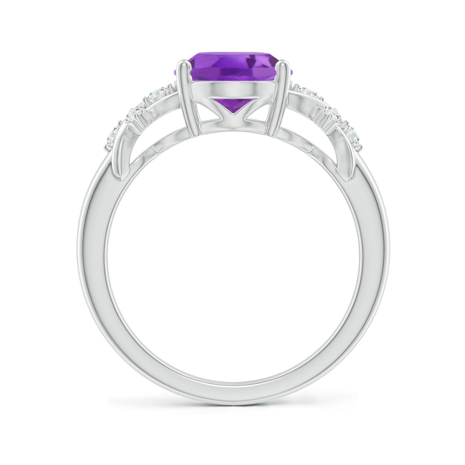 AA - Amethyst / 2.45 CT / 14 KT White Gold