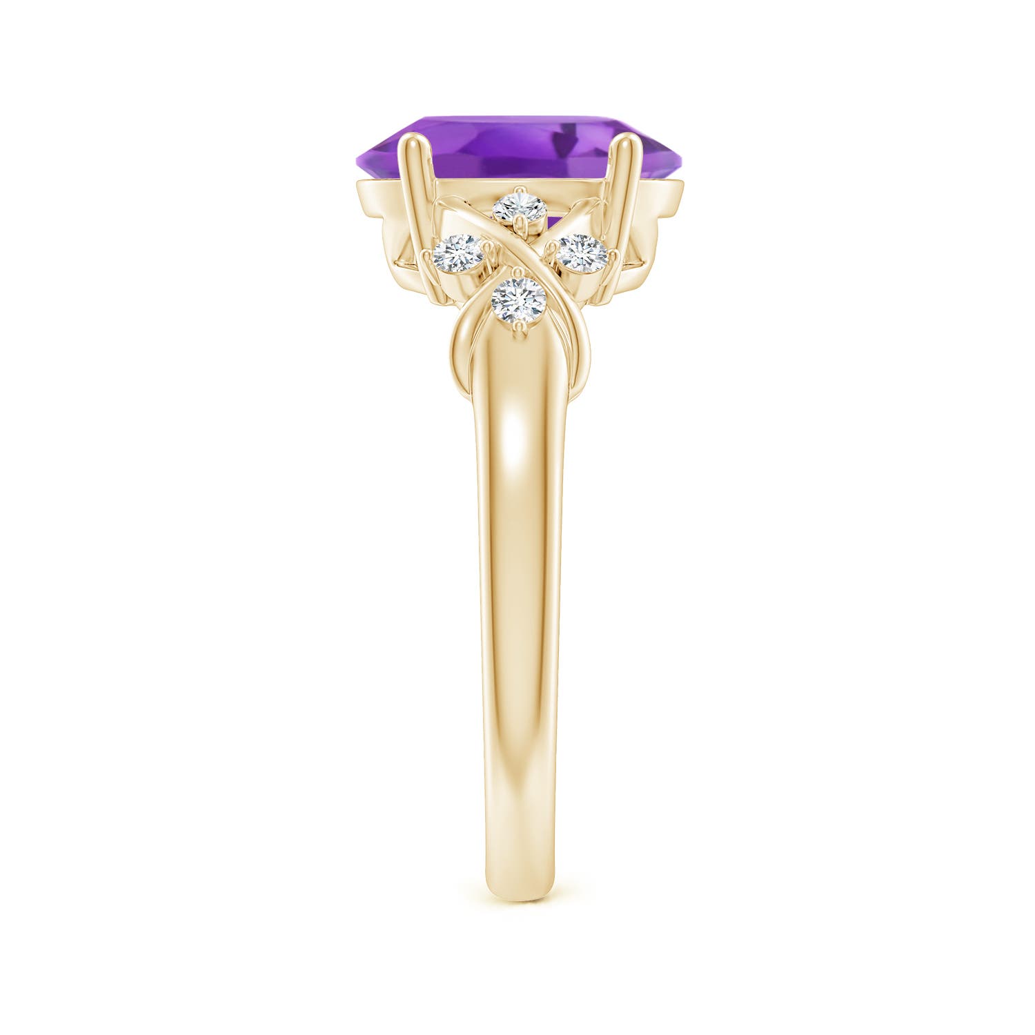 AA - Amethyst / 2.45 CT / 14 KT Yellow Gold