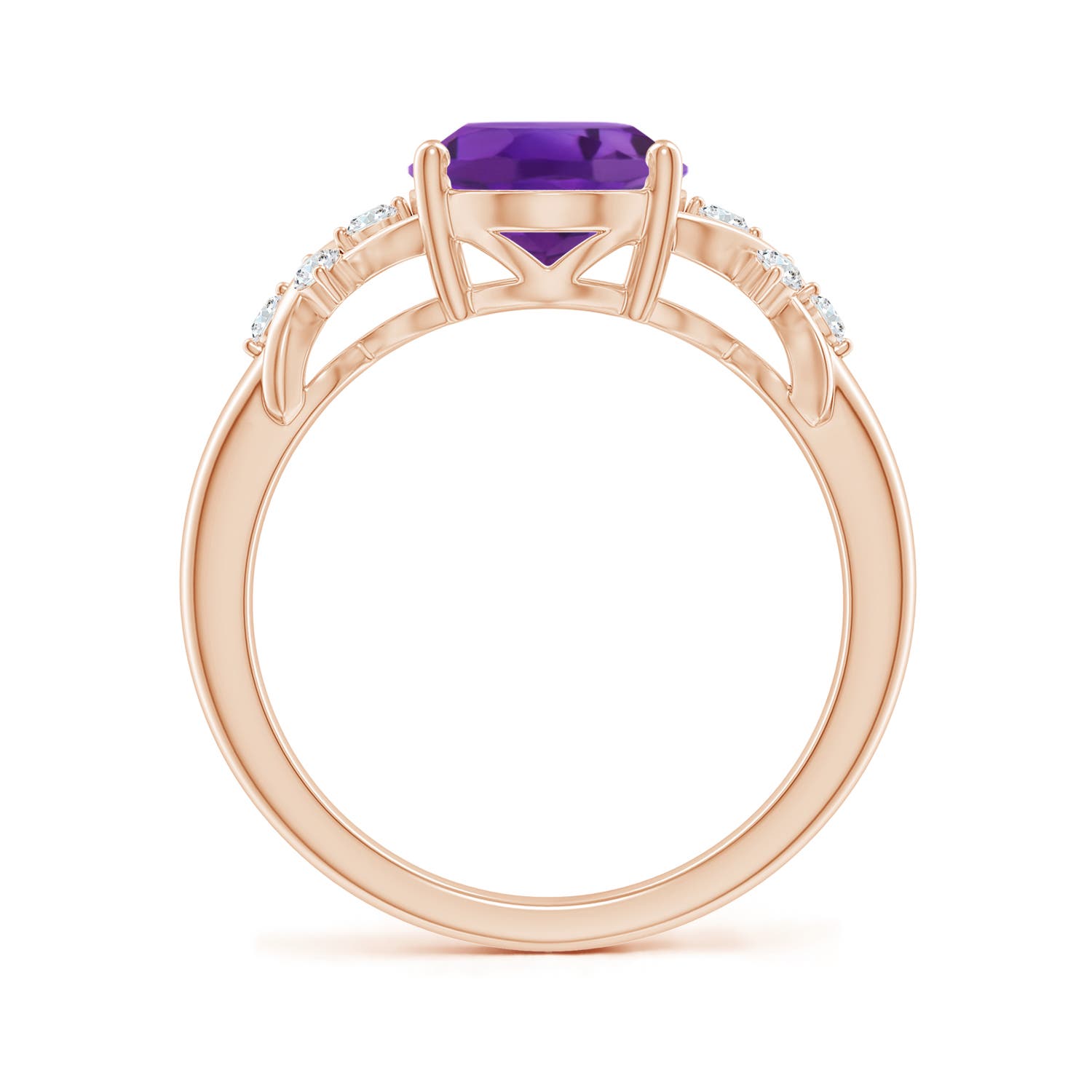 AAA - Amethyst / 2.45 CT / 14 KT Rose Gold