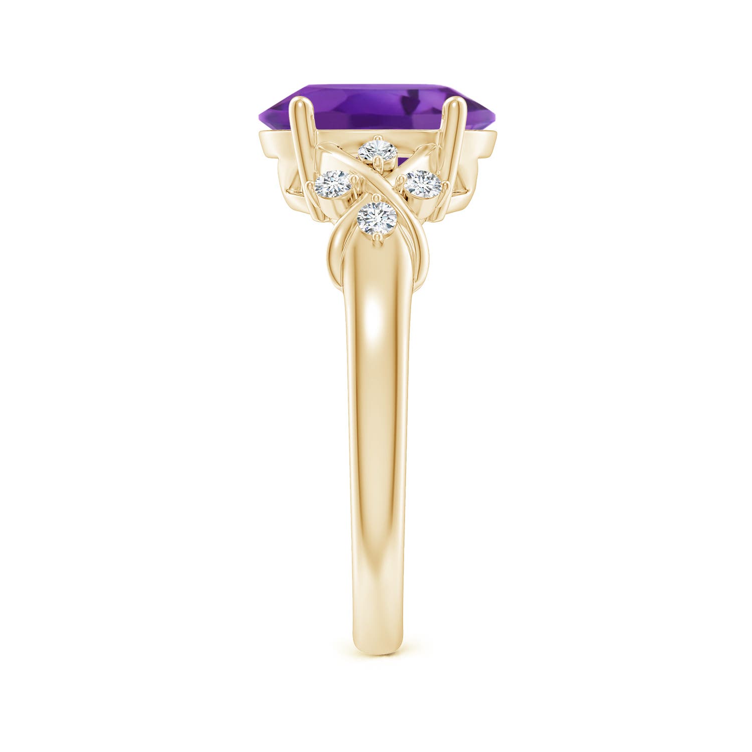 AAA - Amethyst / 2.45 CT / 14 KT Yellow Gold