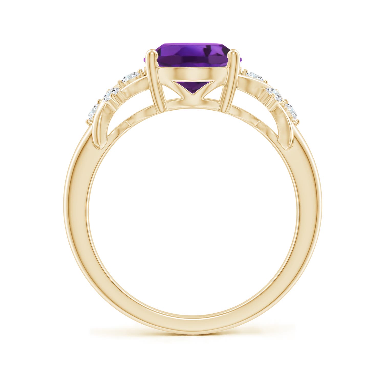 AAAA - Amethyst / 2.45 CT / 14 KT Yellow Gold