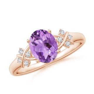 Oval A Amethyst
