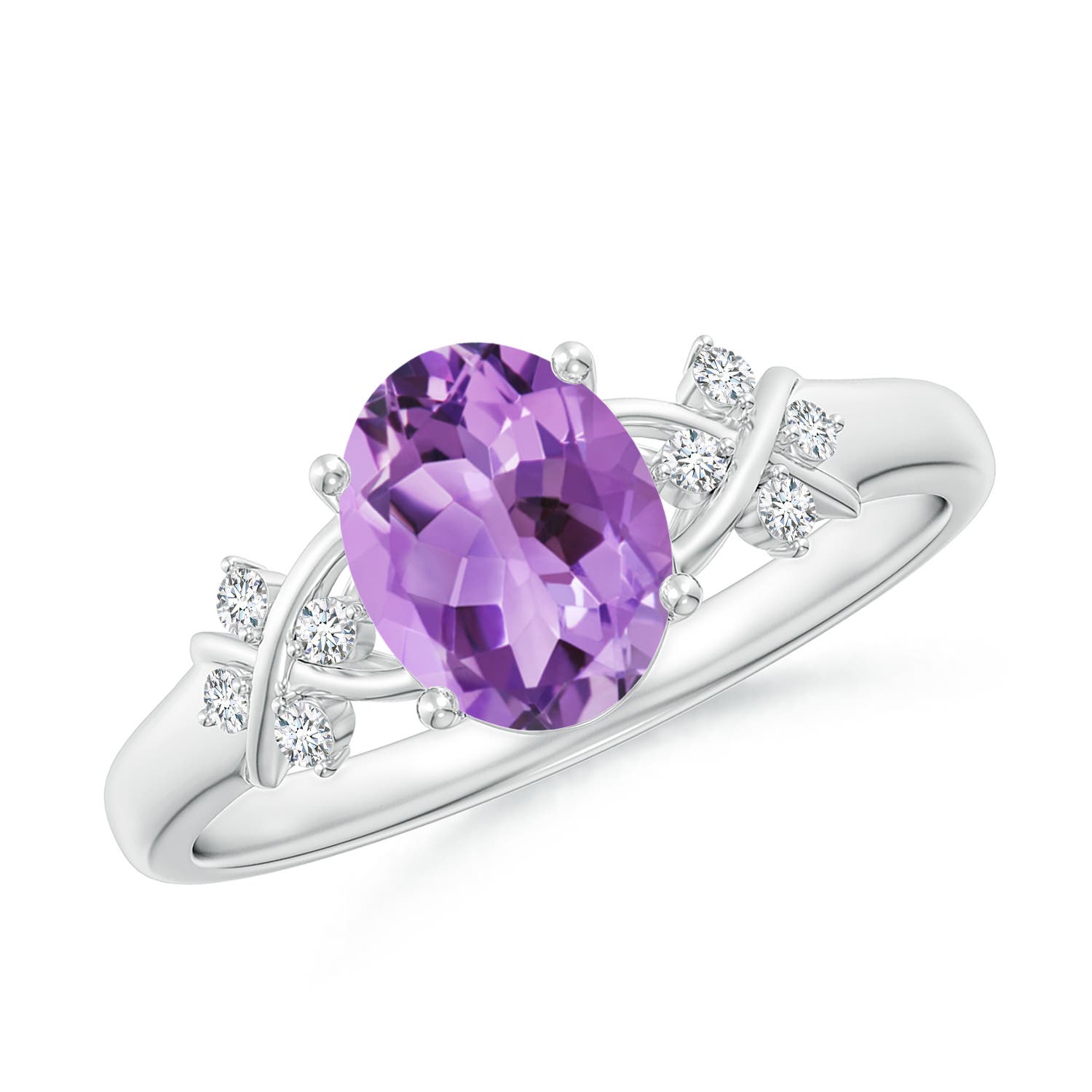 A - Amethyst / 1.23 CT / 14 KT White Gold